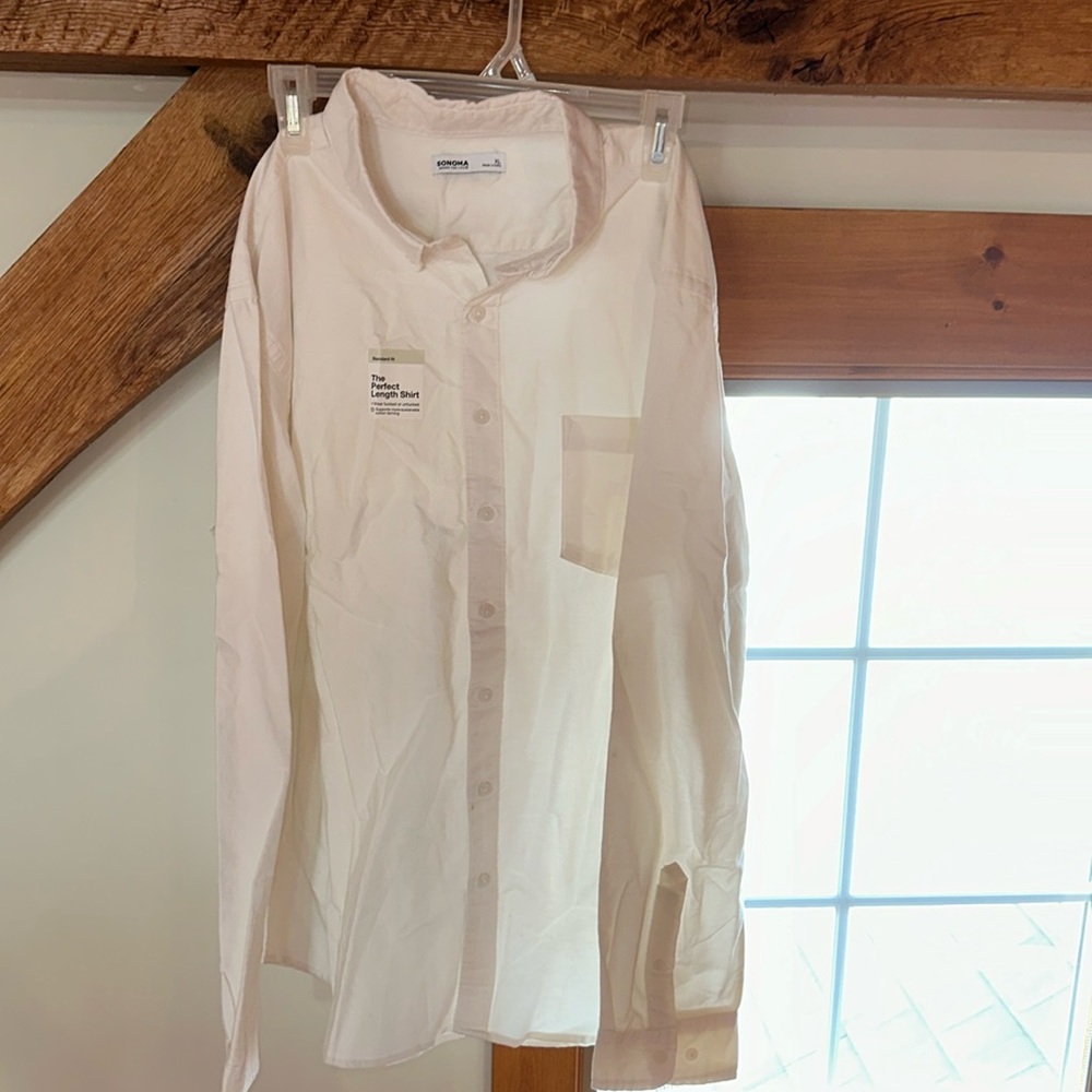 Sonoma- The Perfect Length shirt, color- polar beige